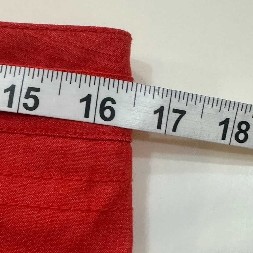 Larry Levine Vibrant Cherry Red Tailored  Straight Leg Pants Size 8 NWOT - Picture 9 of 13